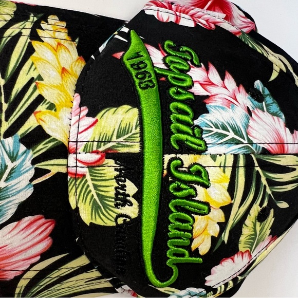 *3/$20* Topsail Island North Carolina SnapBack Adj Unisex Tropical Hibiscus Cap - Picture 7 of 7